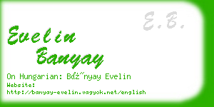 evelin banyay business card